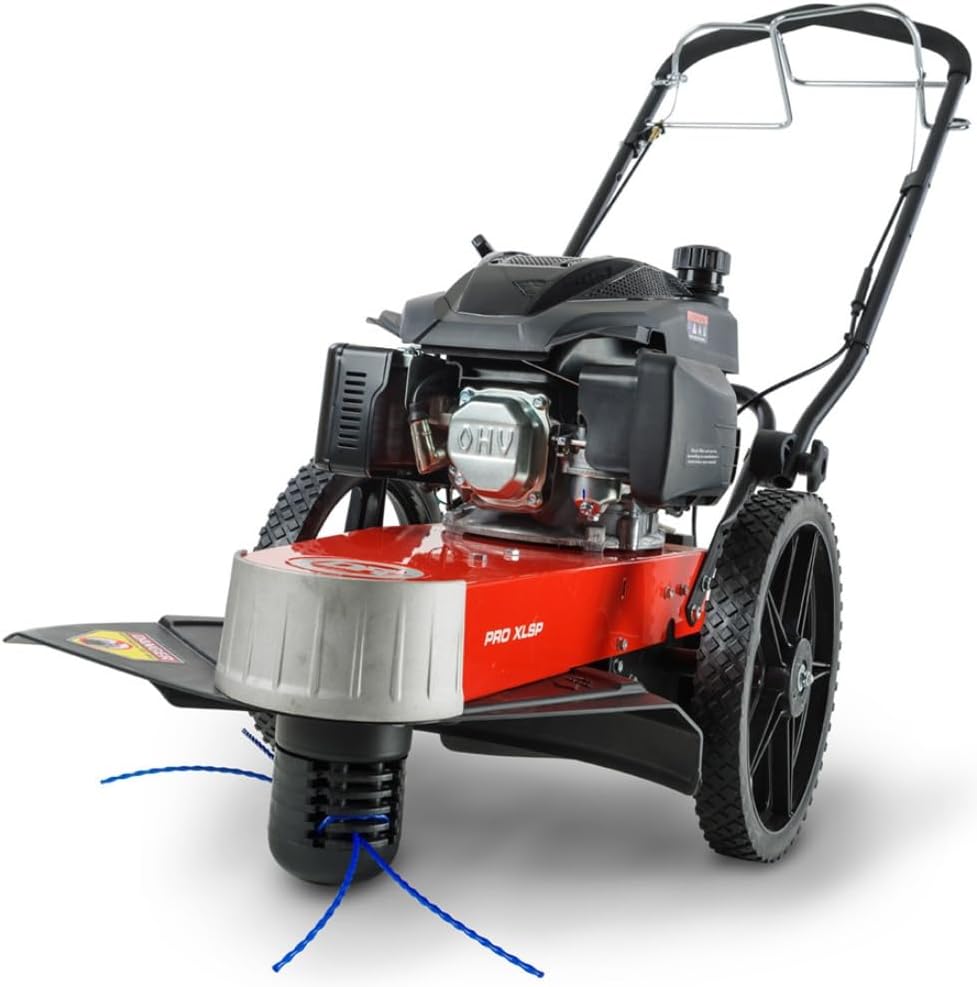 best self propelled trimmer mower,self propelled trimmer mower pros cons,DR PRO XLSP worth buying,self propelled string trimmer vs walk behind,best heavy duty string trimmer for hills,electric start trimmer mower for large yards unboxing and complete package contents
