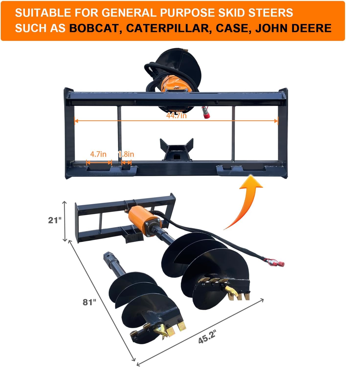 best skid steer auger attachment,hydraulic earth drilling equipment,skid steer auger drive pros cons,in-line auger drive for skid steer,12 vs 18 inch auger for tractor,should I buy hydraulic auger attachment unboxing and complete package contents