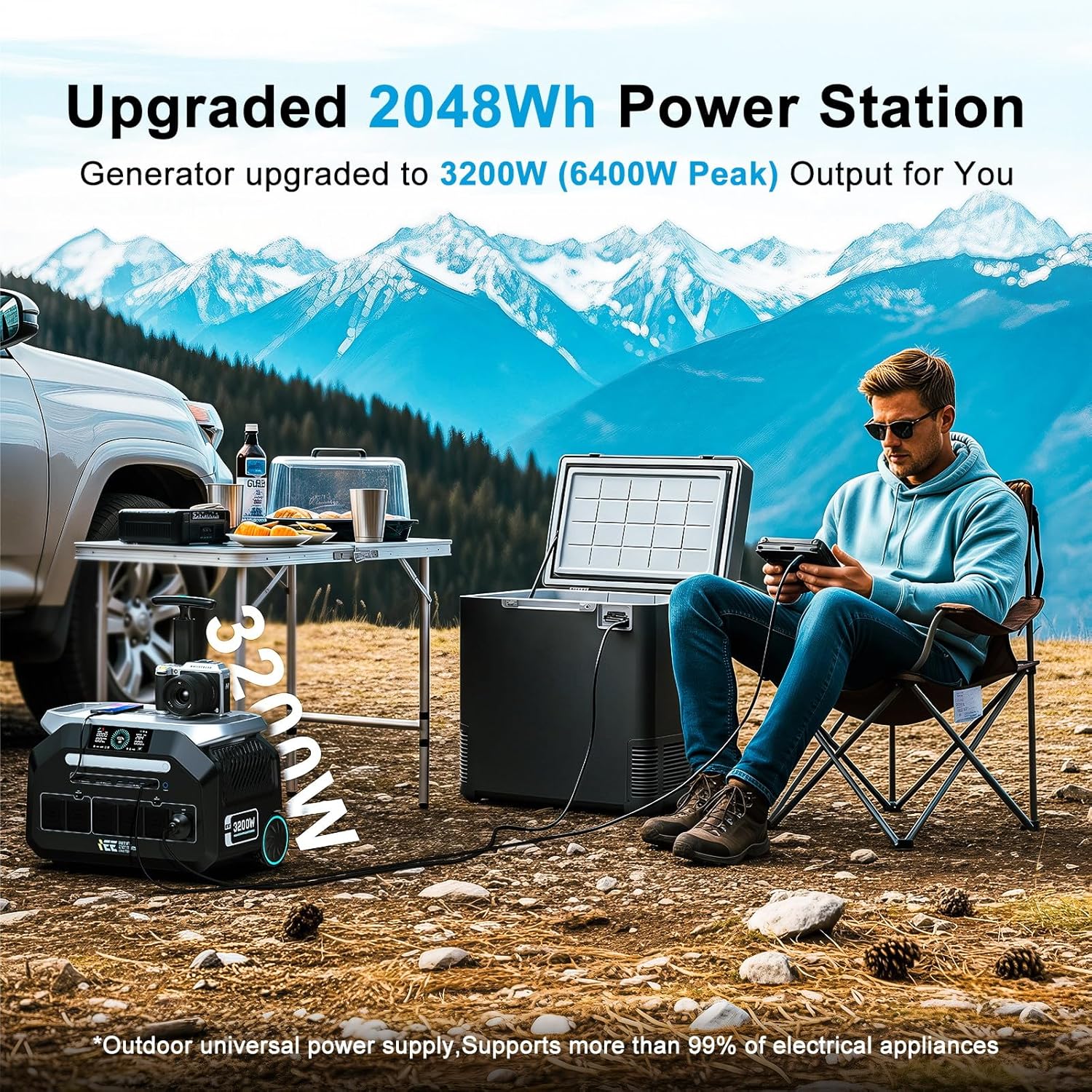 best solar generator for home backup,IEE P3200 pros cons,buy solar generator for camping,solar generator vs gas generator,IEE P3200 worth buying,best portable power station for RV unboxing and complete package contents