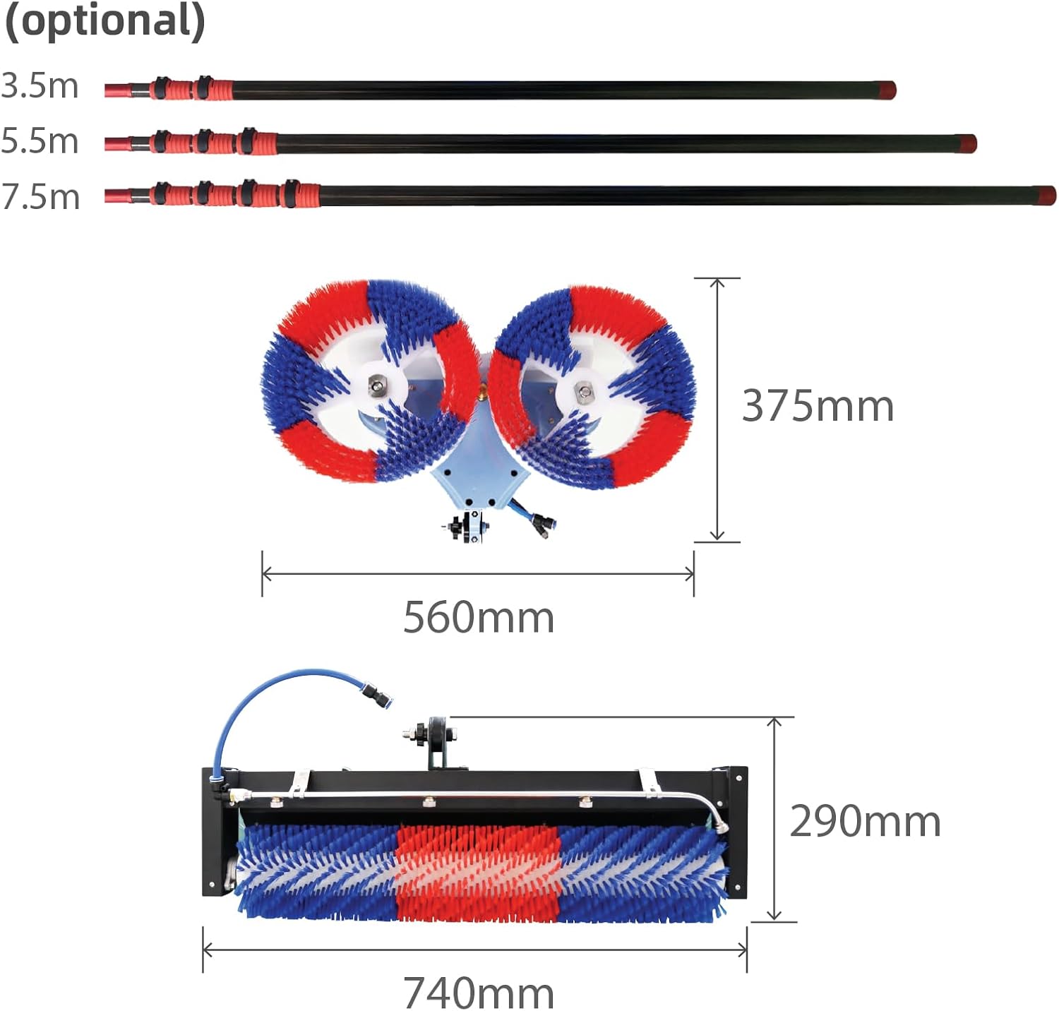 best solar panel cleaning brush kit,solar panel cleaning brush with water fed pole,should I buy a water fed solar panel brush,solar panel brush vs alternatives,carbon fiber solar panel brush pros cons,best water fed solar panel cleaning system unboxing and complete package contents