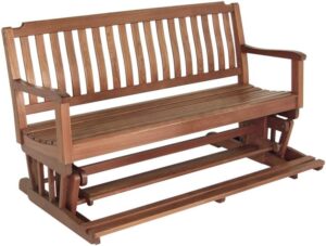 Image 1 of best solid teak outdoor bench