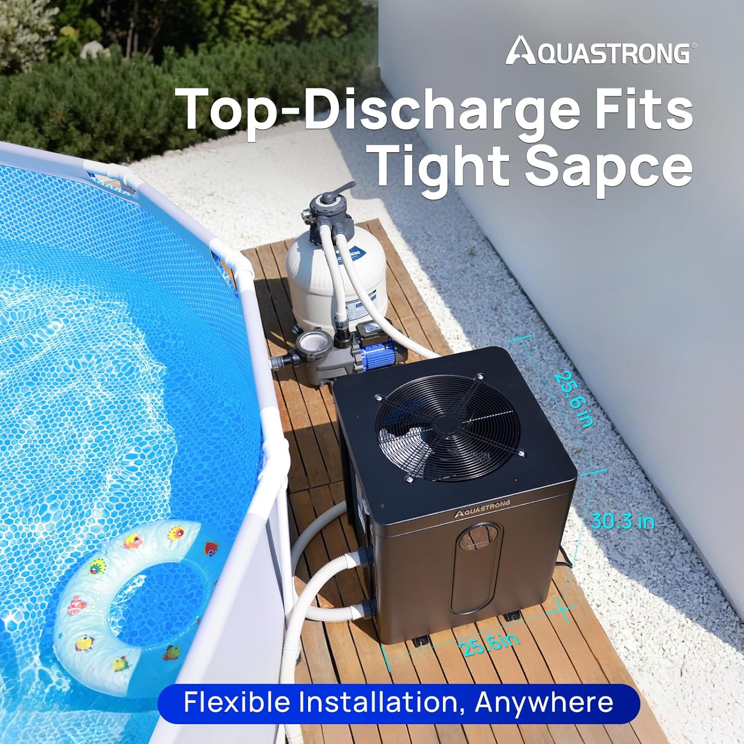 Step-by-step guide for installing and using the Aquastrong pool heat pump