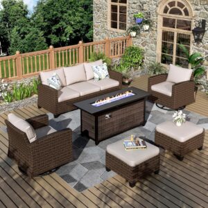 Image 1 of best swivel patio conversation set