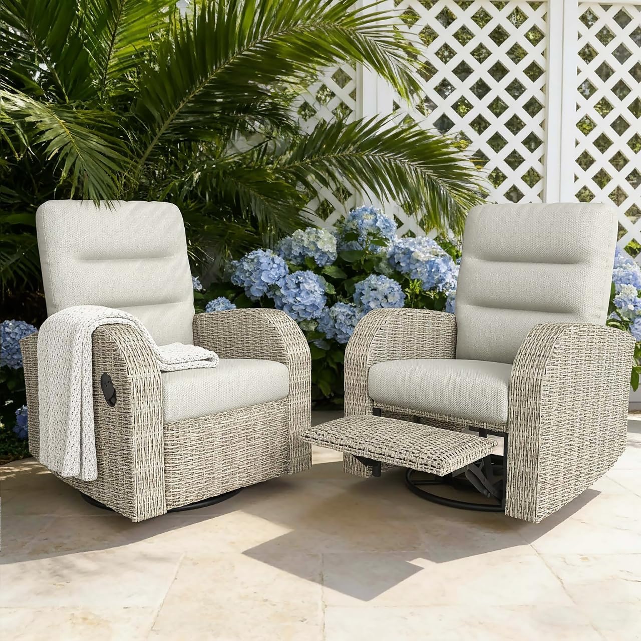 Image 1 of best swivel recliner patio chairs