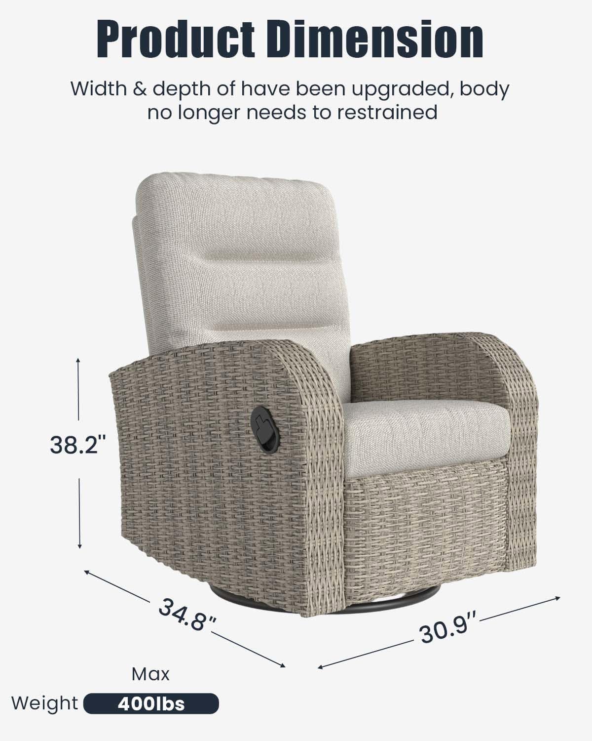 best swivel recliner patio chairs,outdoor swivel recliner chair worth buying,all-weather wicker reclining chair pros cons,Vakollia patio chair set honest opinion,should I buy a swivel recliner for patio,best reclining patio chairs for comfort unboxing and complete package contents