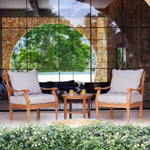 Image 1 of best teak patio bistro set