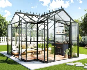 Image 1 of best walk-in greenhouse for backyard