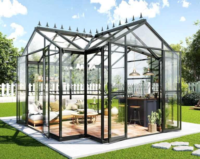 Image 1 of best walk-in greenhouse for backyard