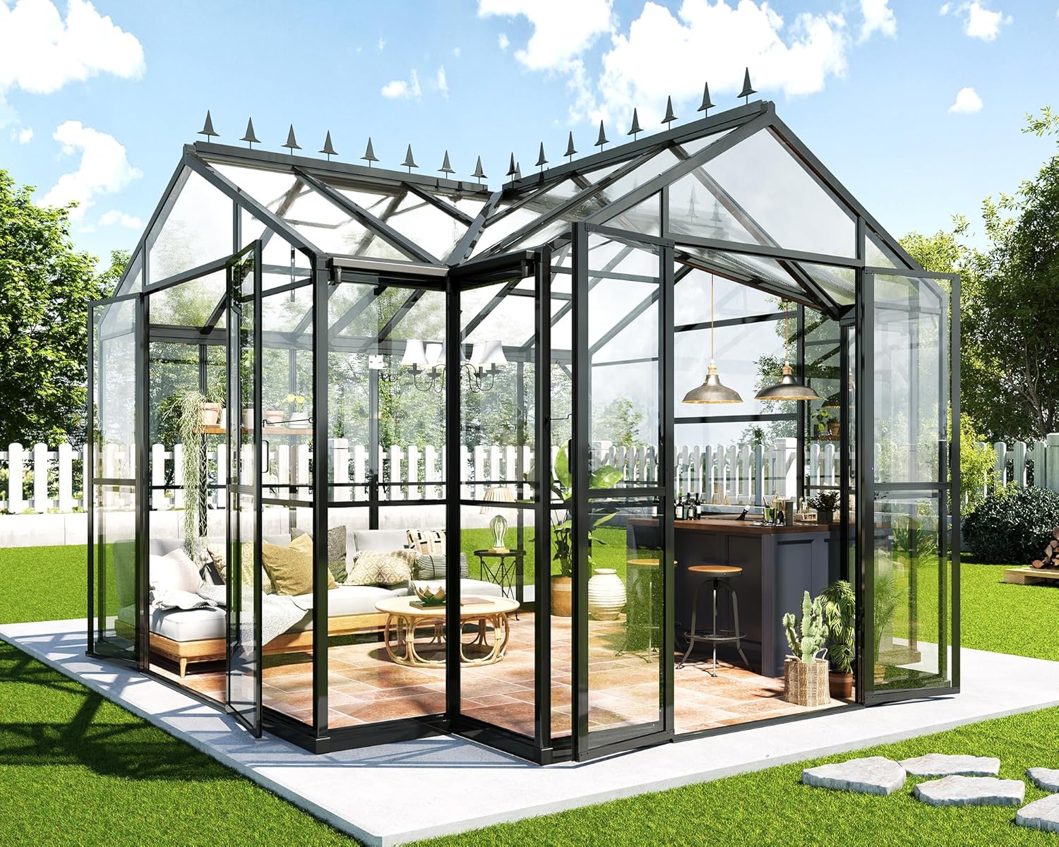 Image 1 of best walk-in greenhouse for backyard