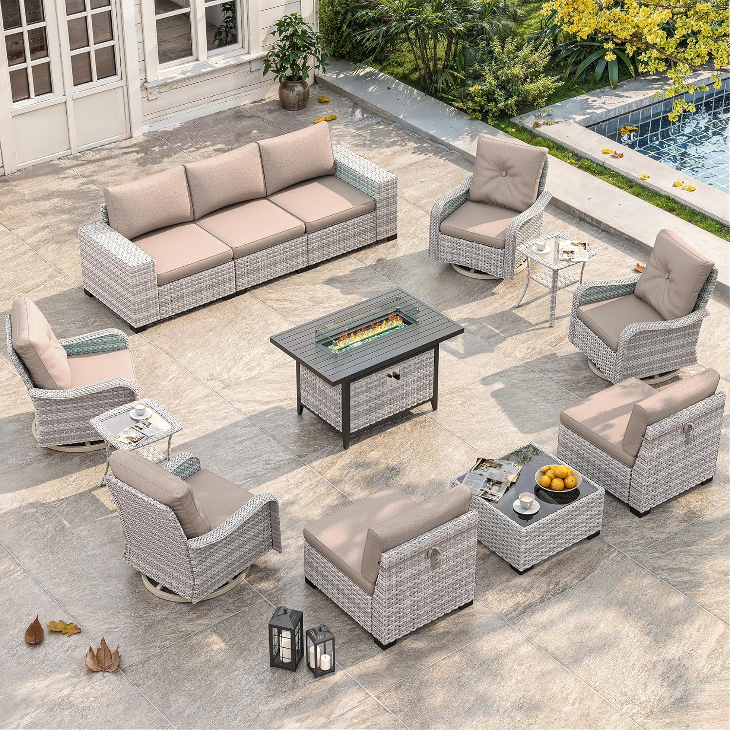 Image 1 of best wicker patio furniture set
