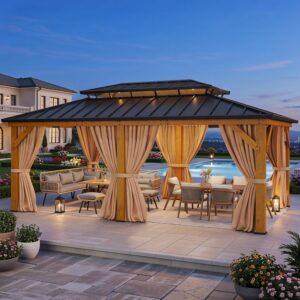 Image 1 of best wood gazebo for backyard
