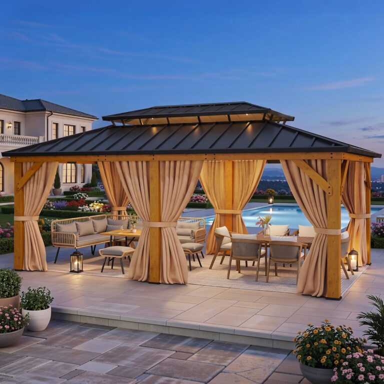 Image 1 of best wood gazebo for backyard