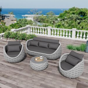 Image 1 of best woven rope patio furniture set