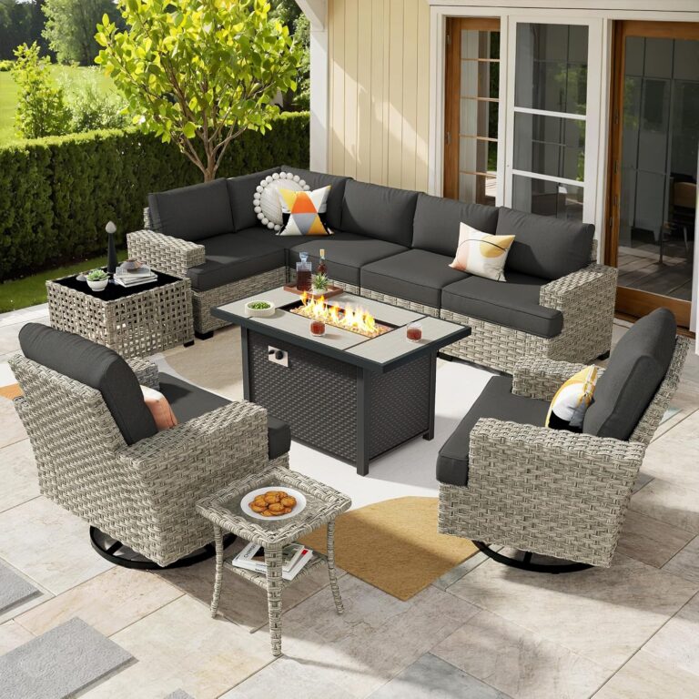 Image 1 of buy 10 piece patio set with fire pit
