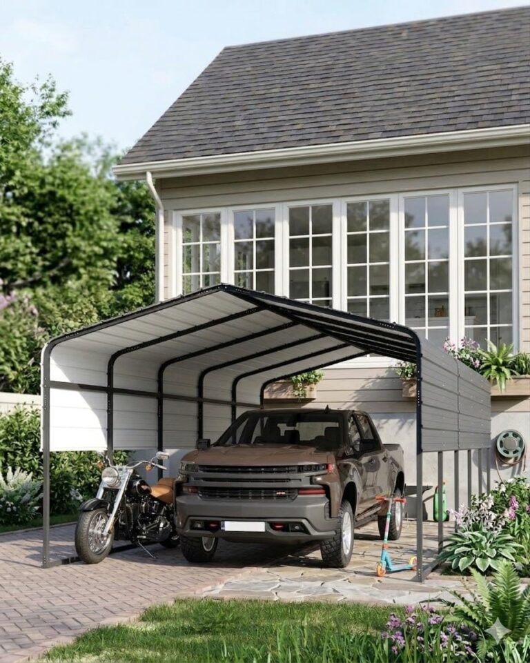 Image 1 of buy 13x26 galvanized metal carport