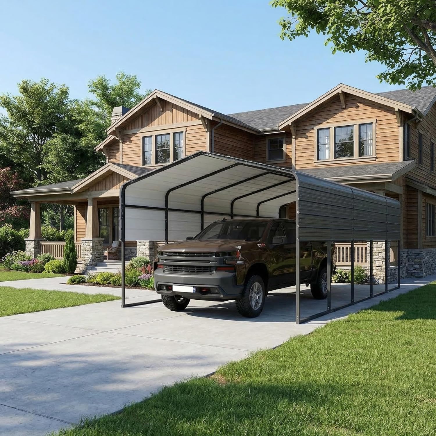 buy 13x26 galvanized metal carport,best carport for trucks and boats,heavy duty steel carport pros cons,13x26 carport vs storage shed,should I buy a metal carport,outdoor car canopy worth buying performance testing and real-world results