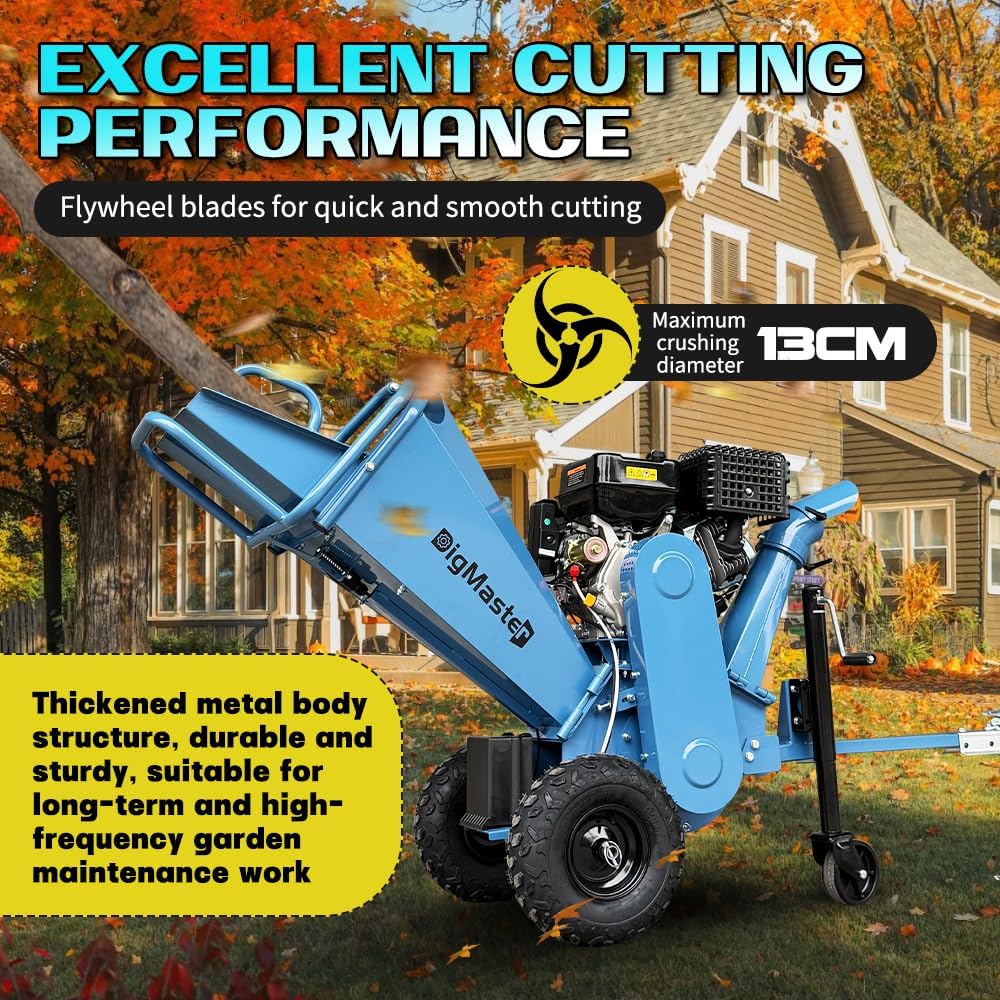 buy 15hp wood chipper shredder,15hp wood chipper shredder pros cons,best gas powered wood chipper for farm,electric start wood chipper 5 inch capacity,towable mulcher for yard waste,should I buy a 420cc wood chipper performance testing and real-world results