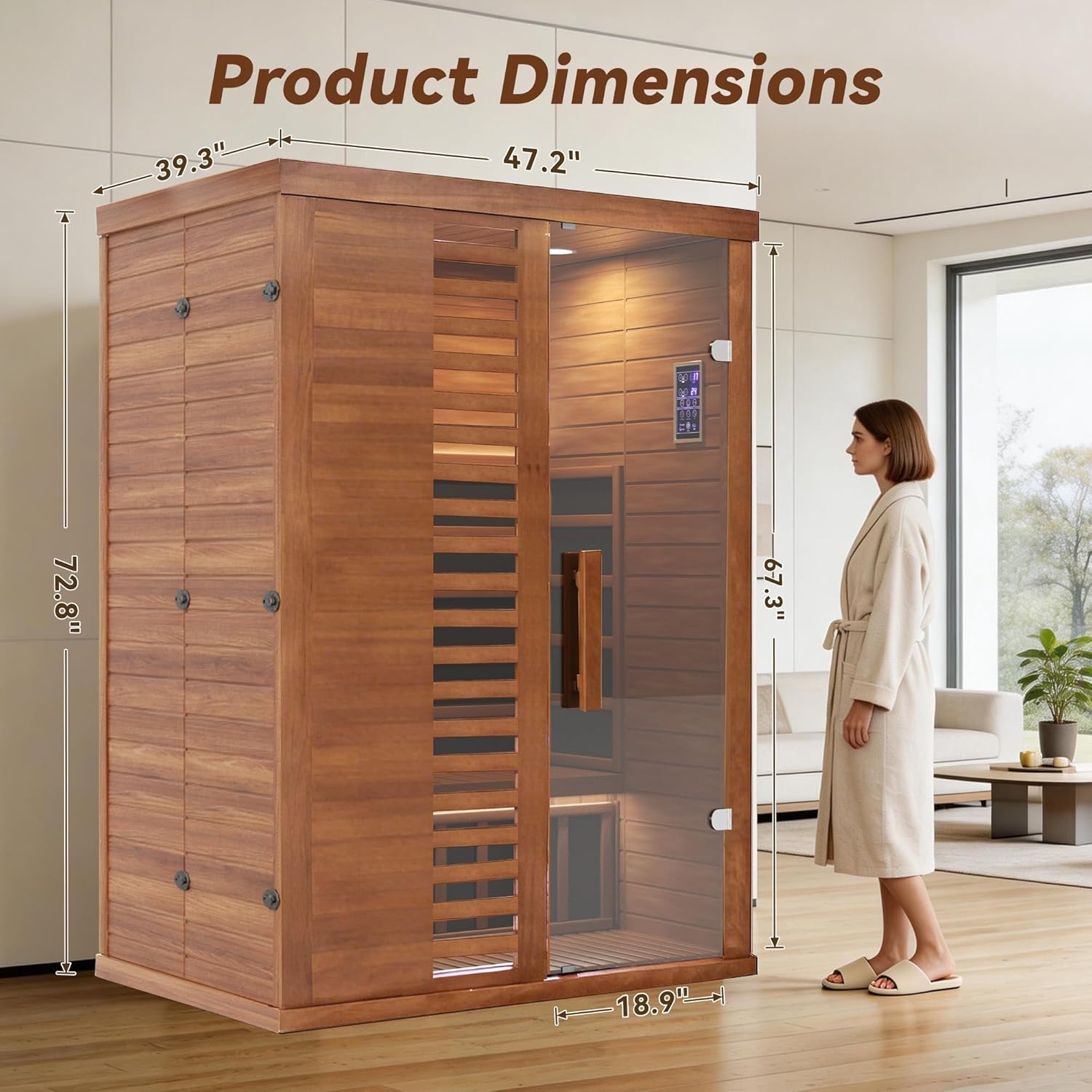 buy 2 person infrared sauna,2 person infrared sauna pros cons,PABIMIA infrared sauna worth buying,best indoor sauna for home,should I buy an infrared sauna,2 person sauna with app control unboxing and complete package contents