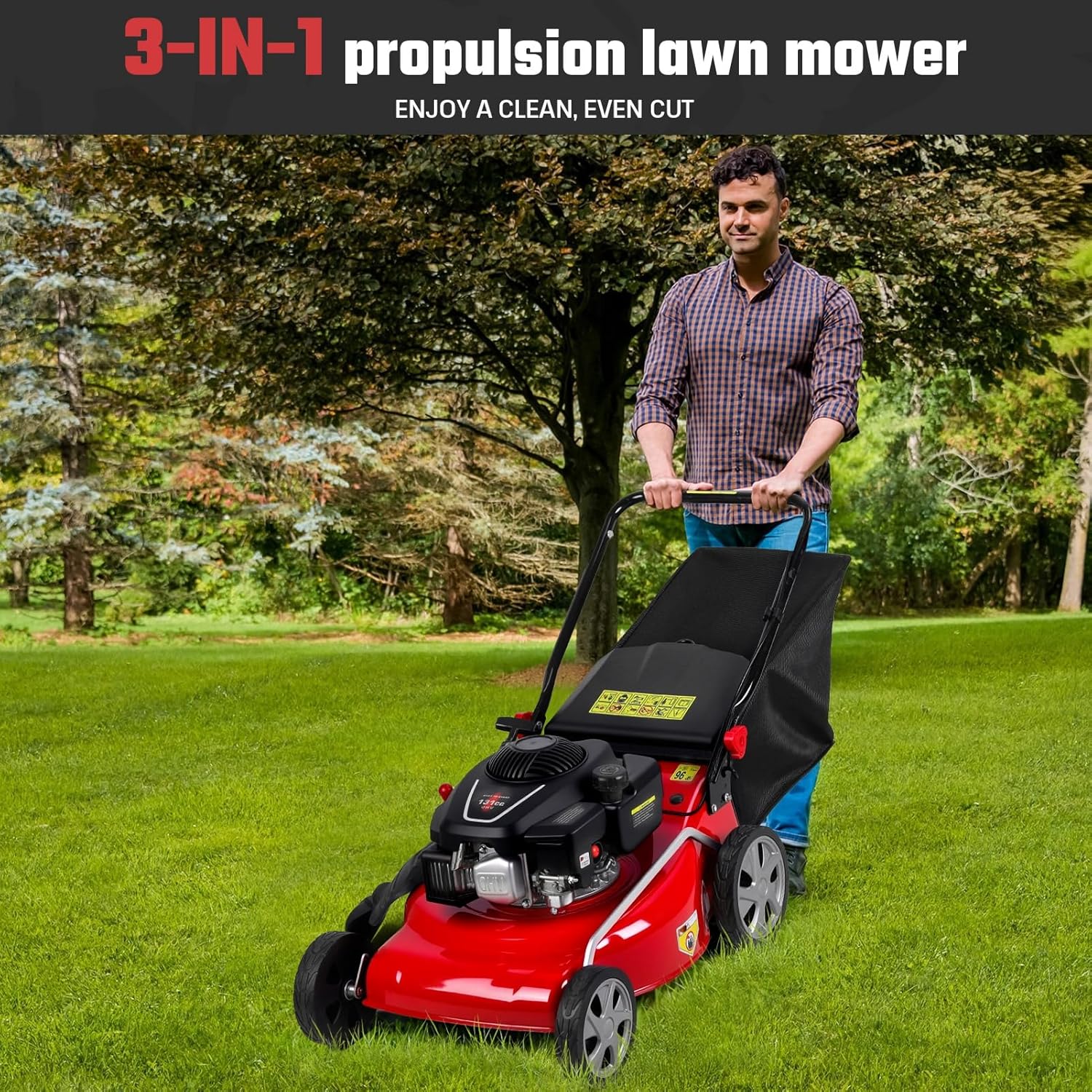 buy 3-in-1 self-propelled gas mower,3-in-1 gas mower worth buying,self-propelled mower pros cons,best gas lawn mower for yard,should I buy a 3-in-1 mower,173cc engine mower performance unboxing and complete package contents