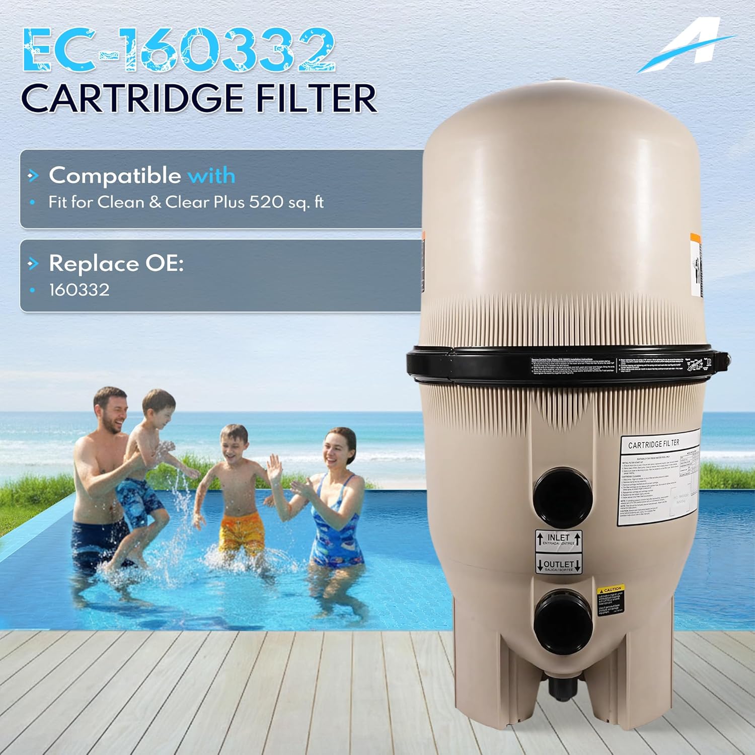 buy 520 sq ft pool filter,520 sq ft cartridge pool filter,Pentair Clean and Clear EC-160332,best cartridge pool filter,how to maintain DE pool filter,high flow pool filter for pumps unboxing and complete package contents