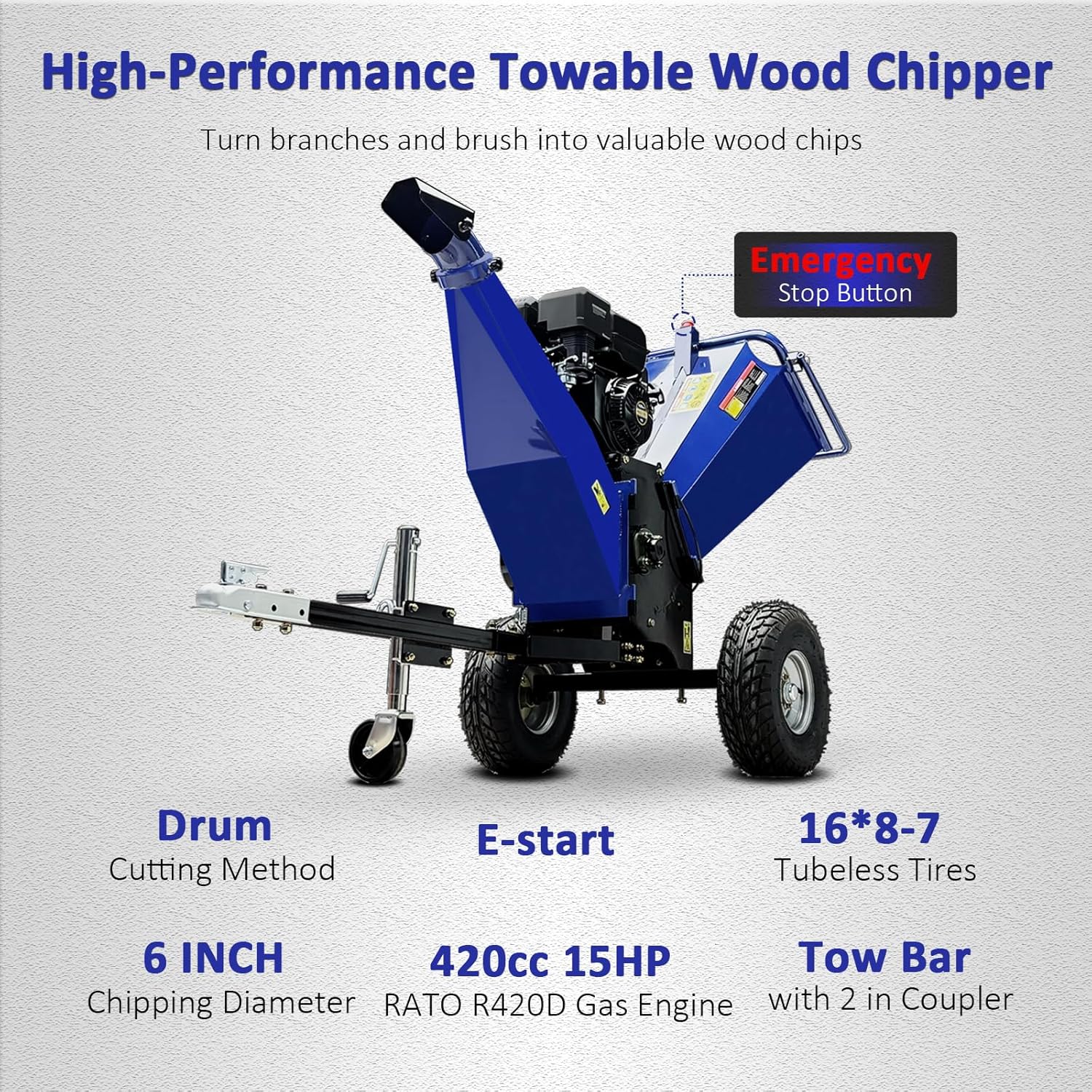 buy 6 inch gas wood chipper shredder,best wood chipper for large property,6 inch wood chipper pros cons,towable wood chipper vs stand alone,400cc wood chipper worth buying,should I buy a gas powered wood chipper performance testing and real-world results