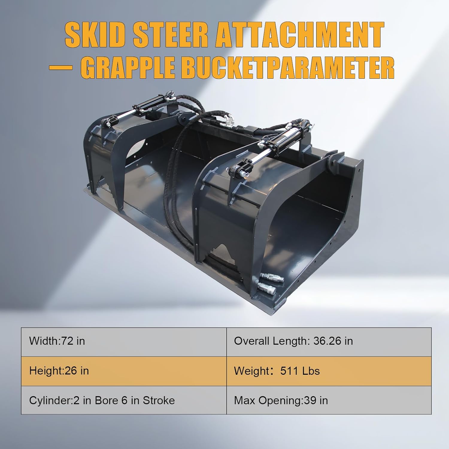 buy 72 inch hydraulic grapple skid steer,72 inch skid steer grapple worth buying,hydraulic grapple skid steer pros cons,best grapple attachment for skid steer,skid steer grapple vs bucket,should I buy a hydraulic grapple for skid steer unboxing and complete package contents