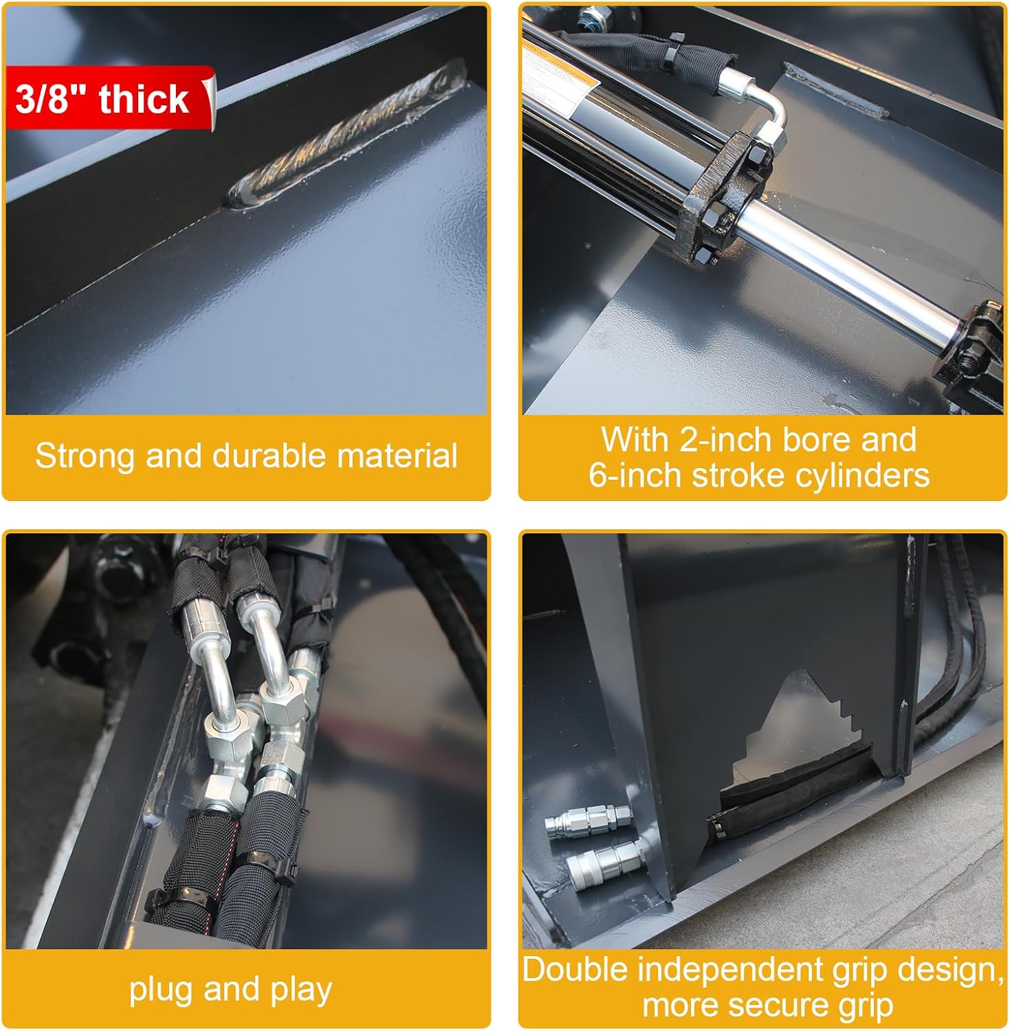 buy 72 inch hydraulic grapple skid steer,72 inch skid steer grapple worth buying,hydraulic grapple skid steer pros cons,best grapple attachment for skid steer,skid steer grapple vs bucket,should I buy a hydraulic grapple for skid steer performance testing and real-world results