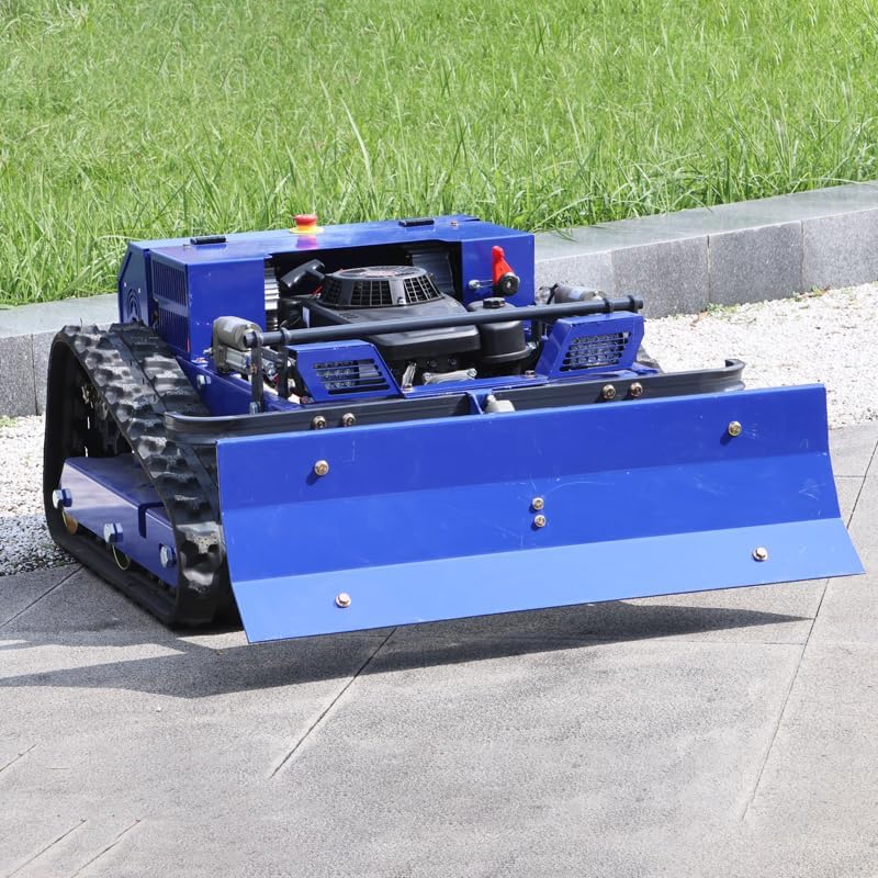 buy AIWEIYA remote control lawn mower,AIWEIYA lawn mower pros cons,best remote control mower for slopes,AIWEIYA vs other robotic mowers,oil electric hybrid lawn mower worth buying,should I buy tracked lawn mower unboxing and complete package contents