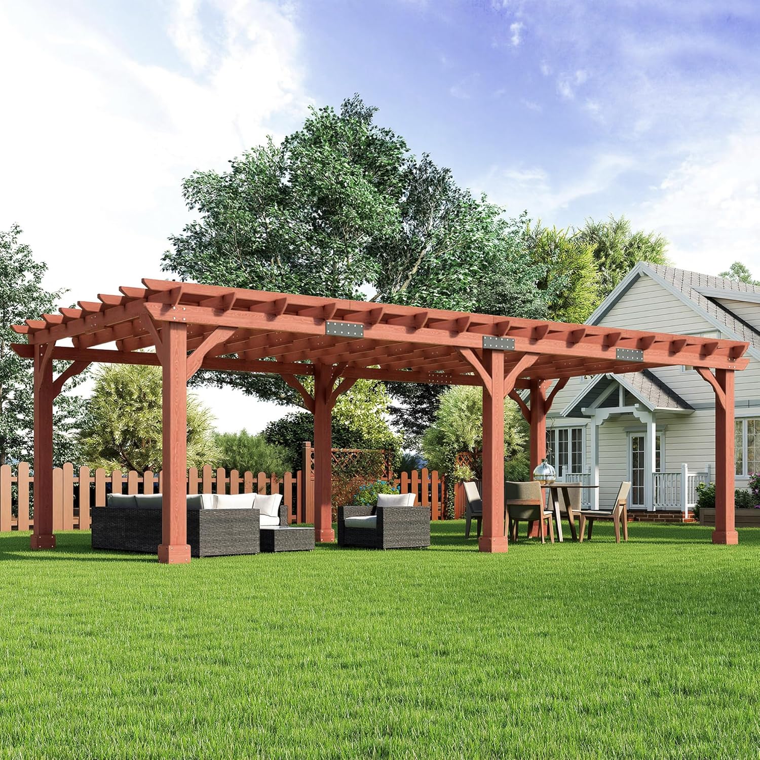 Image 1 of buy AMERLIFE 12x24 pergola