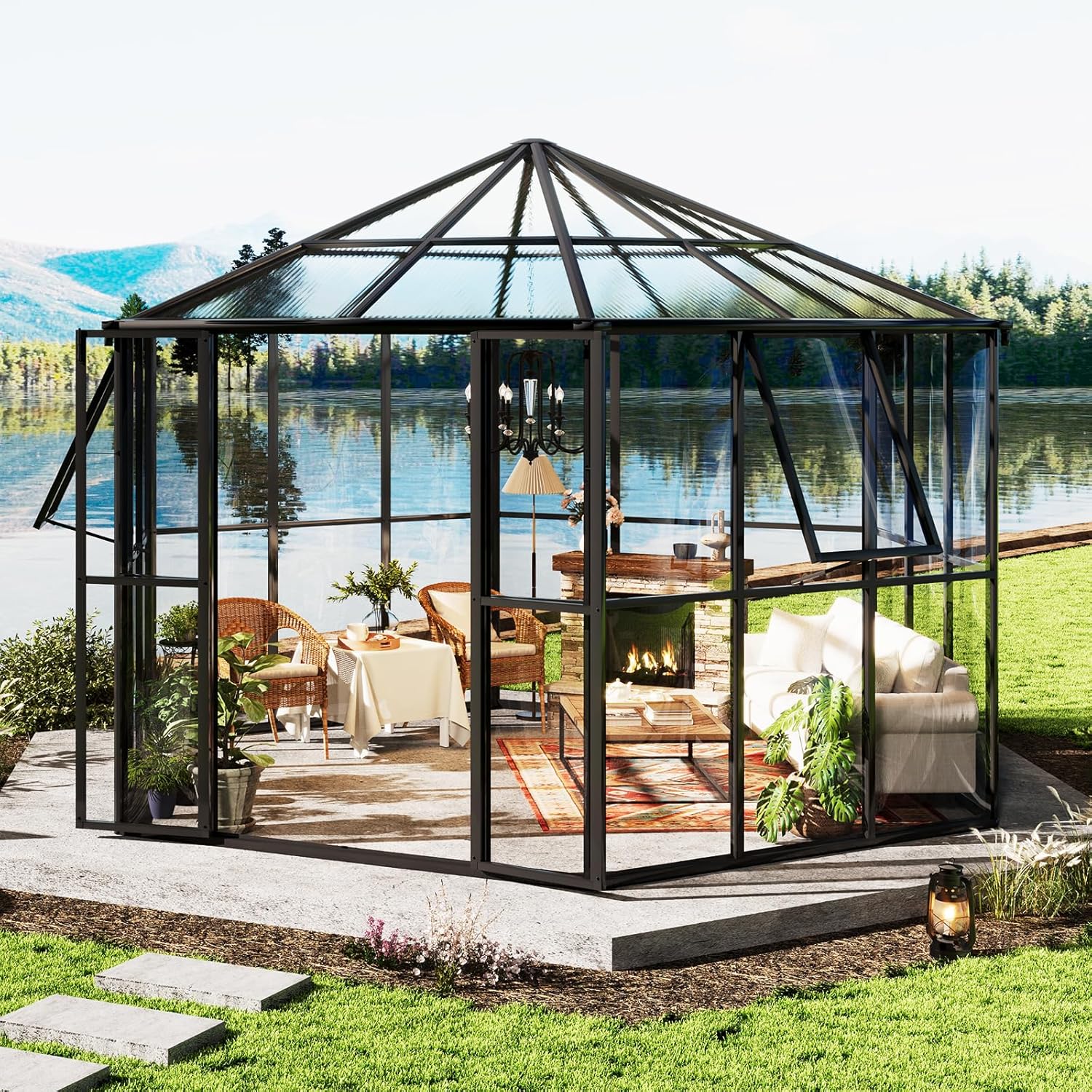 Image 1 of buy AMERLIFE hexagon greenhouse