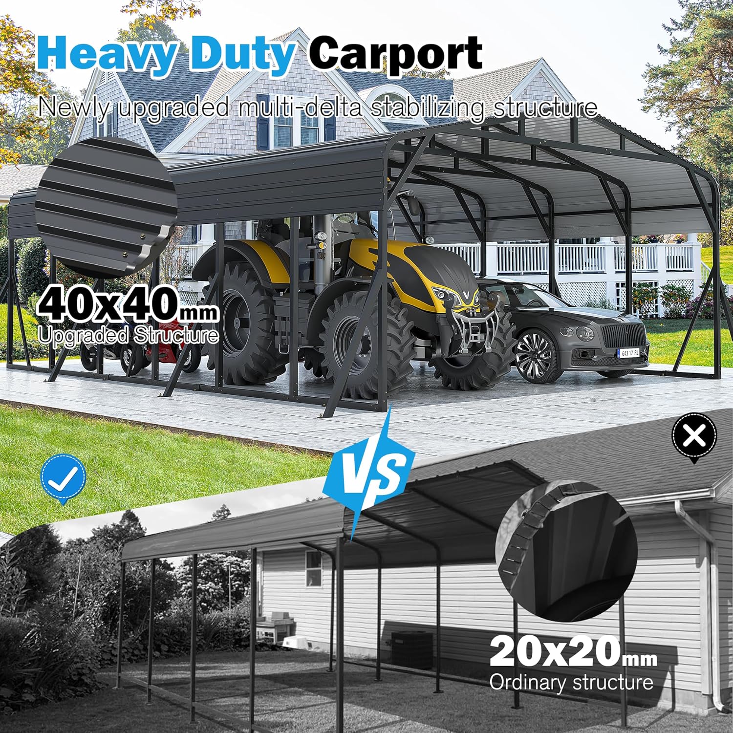 Step-by-step guide for buy AirWire heavy duty carport,AirWire carport pros cons,best metal carport for cars,heavy duty carport vs shelter,should I buy AirWire carport,AirWire carport worth buying - complete tutorial