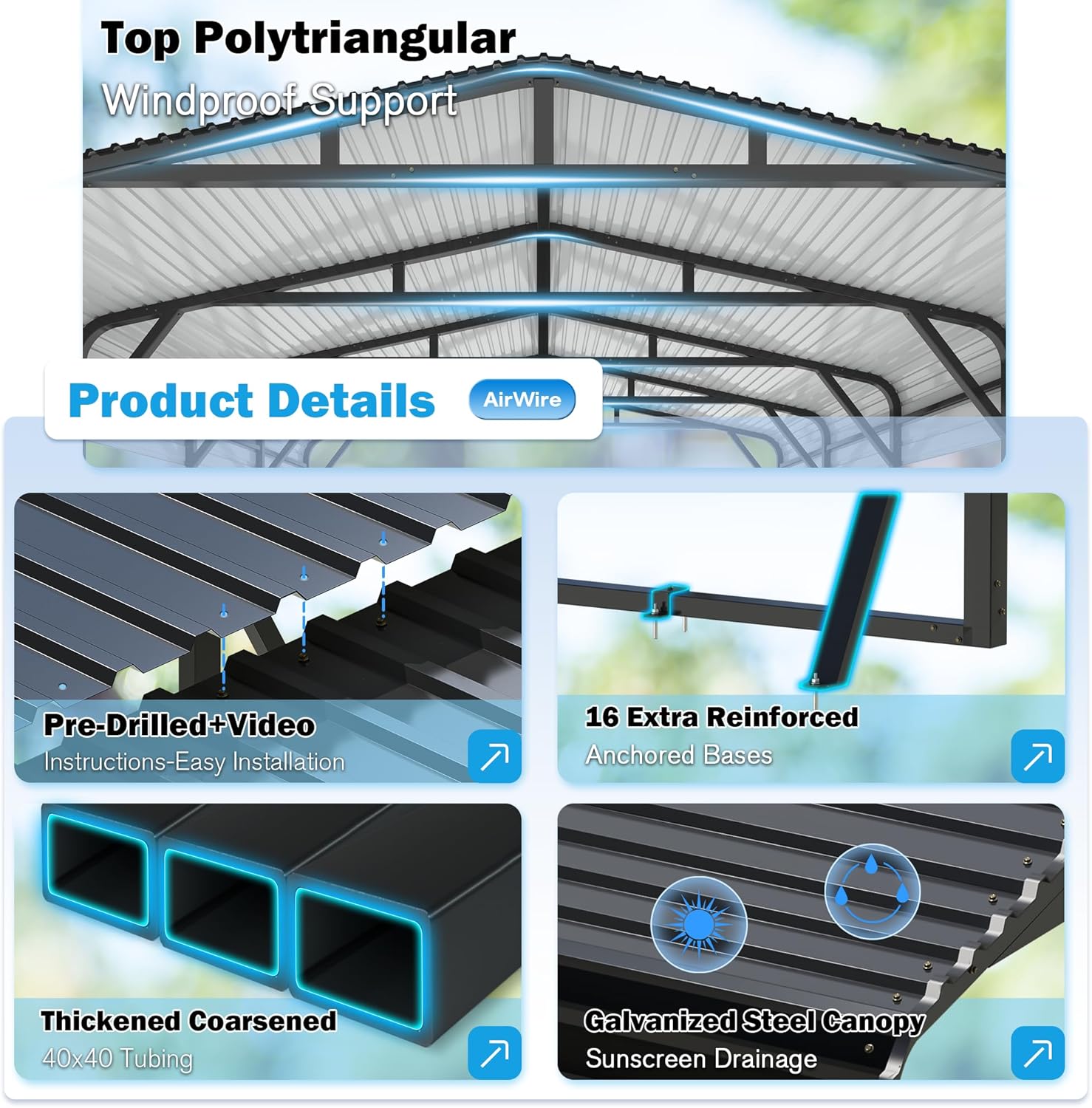buy AirWire heavy duty carport,AirWire carport pros cons,best metal carport for cars,heavy duty carport vs shelter,should I buy AirWire carport,AirWire carport worth buying performance testing and real-world results