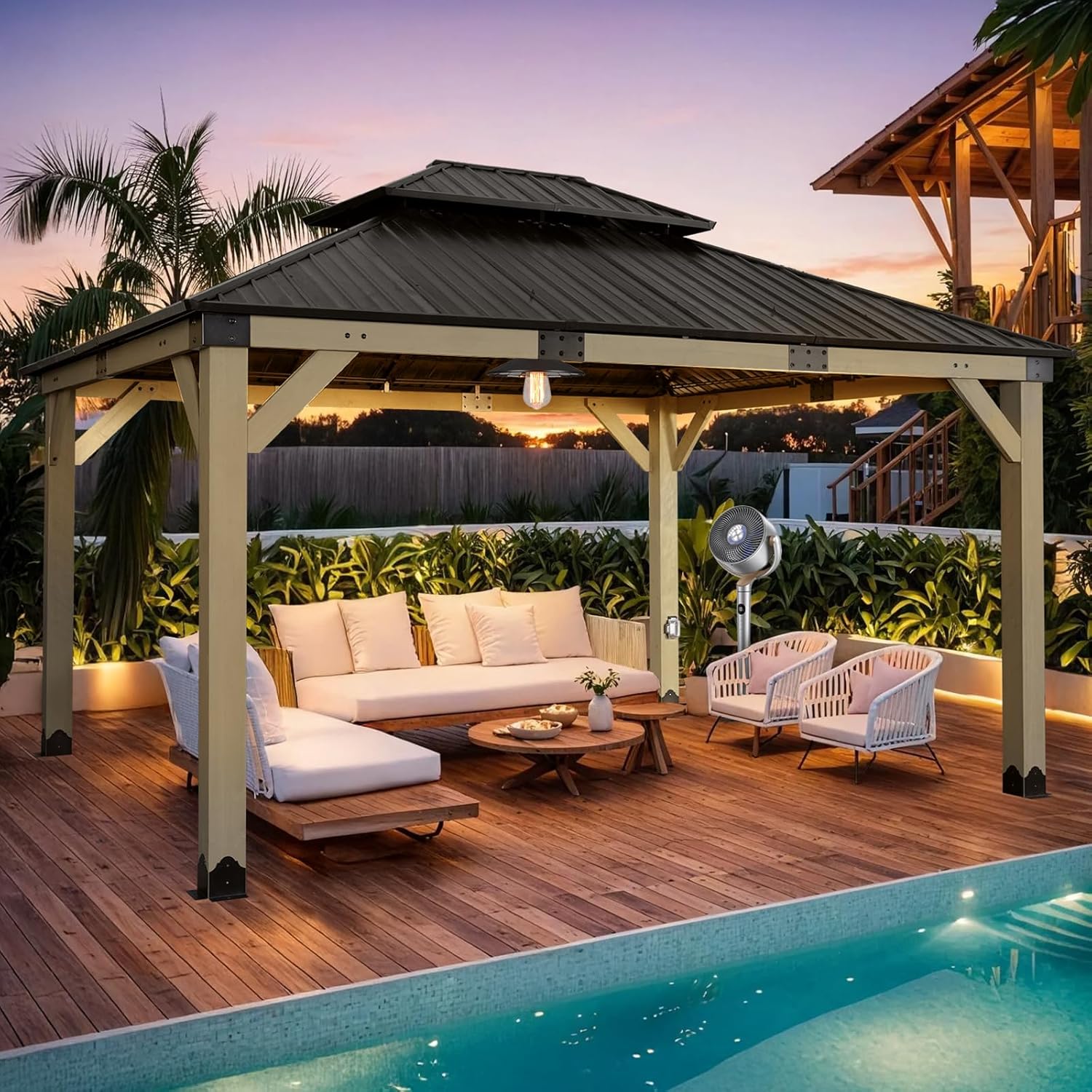 Image 1 of buy Aoodor wood gazebo
