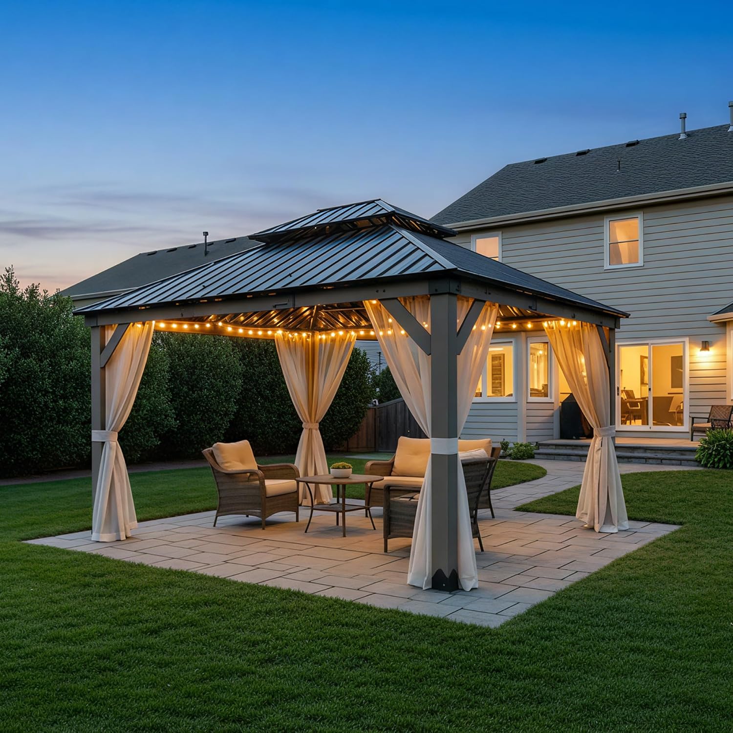 Step-by-step guide for buy Aoodor wood gazebo,Aoodor hardtop gazebo pros cons,wooden frame gazebo best for backyard,Aoodor gazebo worth buying,cedar wood gazebo vs steel frame,outdoor patio gazebo with outlet - complete tutorial