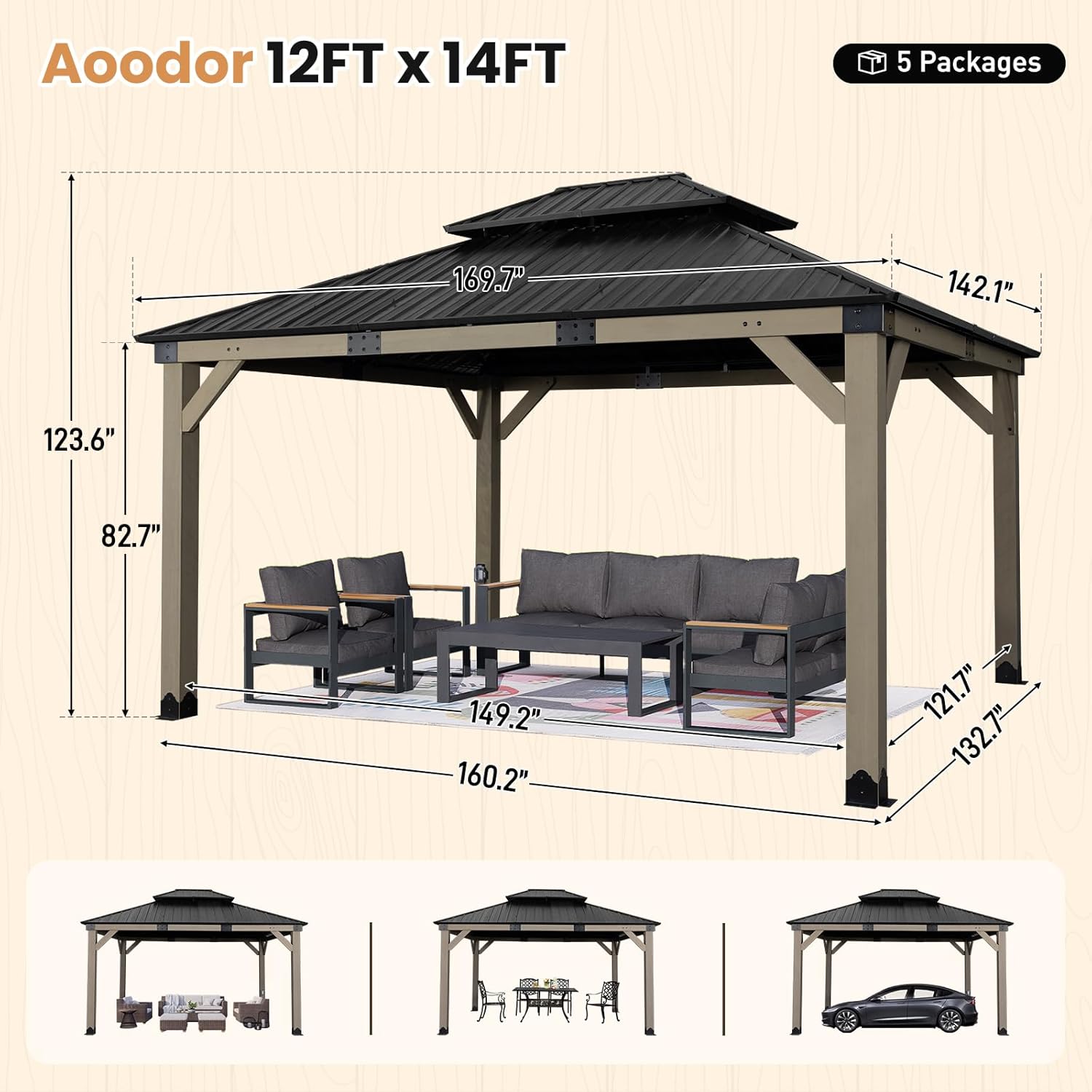 buy Aoodor wood gazebo,Aoodor hardtop gazebo pros cons,wooden frame gazebo best for backyard,Aoodor gazebo worth buying,cedar wood gazebo vs steel frame,outdoor patio gazebo with outlet performance testing and real-world results