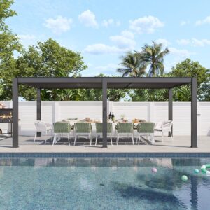Image 1 of buy Aoxun louvered pergola