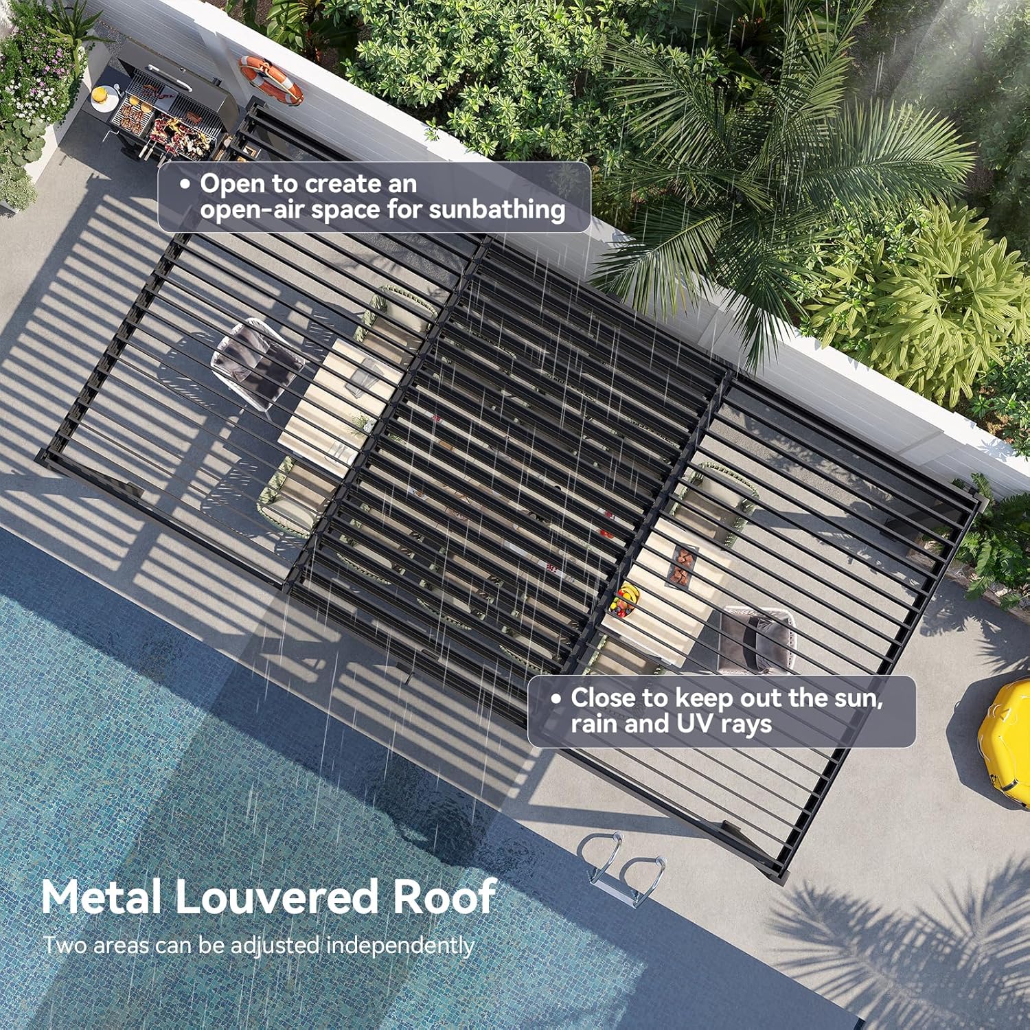buy Aoxun louvered pergola,adjustable louvered roof pergola pros cons,Aoxun pergola vs alternatives,best metal pergola for decks,should I buy Aoxun pergola,Aoxun pergola worth buying unboxing and complete package contents