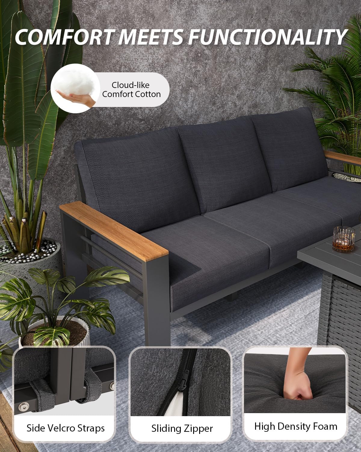 buy Aoxun outdoor patio set,best outdoor conversation set for comfort,Aoxun aluminum furniture pros cons,is Aoxun patio set worth asking,should I get an aluminum patio set,Aoxun vs competitors patio furniture performance testing and real-world results