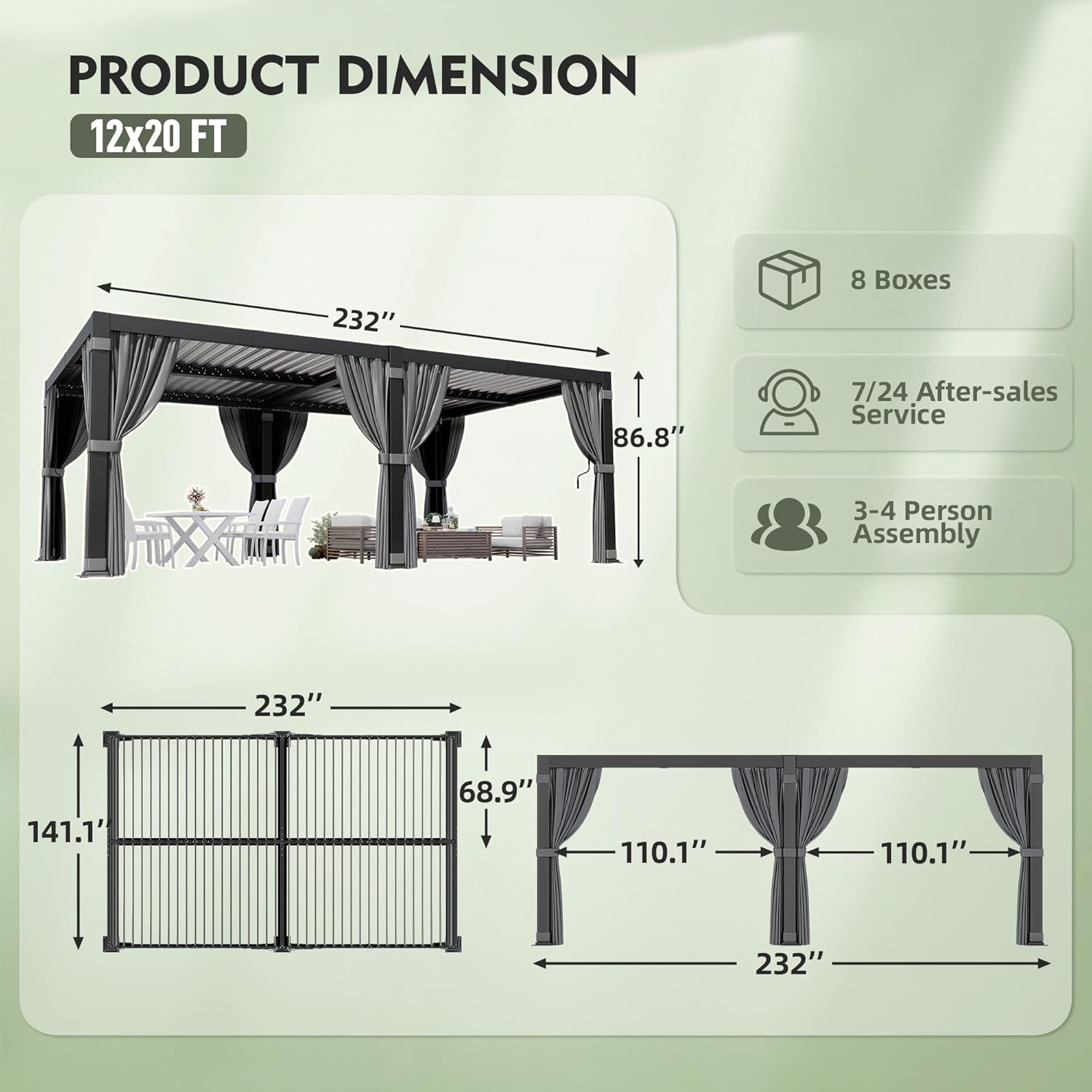 buy BETISEF louvered pergola,BETISEF louvered pergola pros cons,adjustable roof pergola for car,best aluminum pergola for patio,should I buy a louvered pergola,BETISEF pergola worth buying unboxing and complete package contents