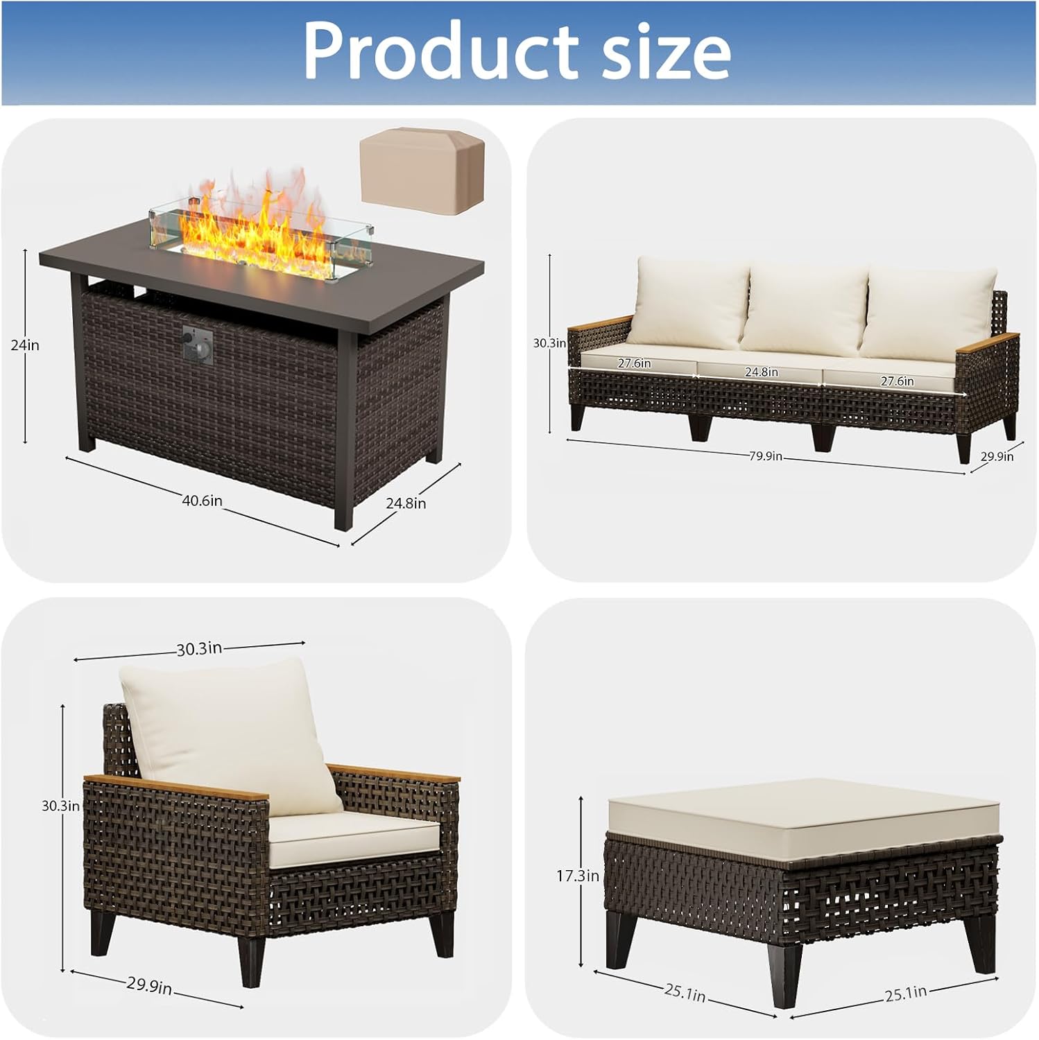 buy Broivira 15 piece patio set with fire pit,Broivira outdoor sectional pros cons,best all-weather wicker patio set for garden,Broivira fire pit table worth buying,should I buy Broivira 15 piece conversation set,Broivira patio set vs alternatives unboxing and complete package contents