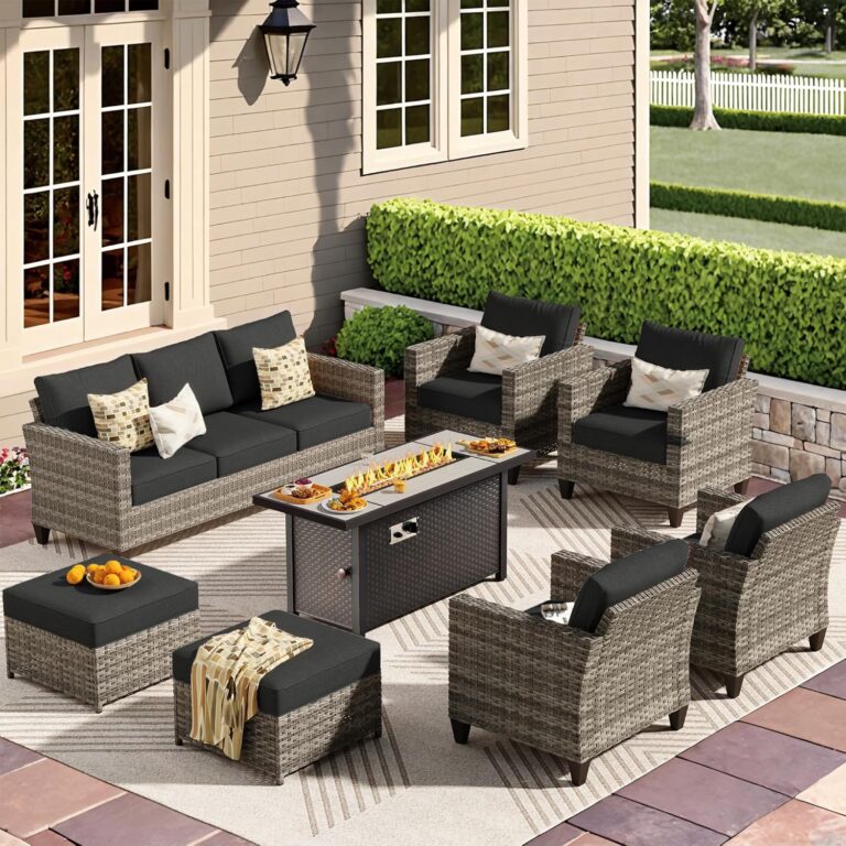 Image 1 of buy CAODOC 8-piece outdoor wicker patio set