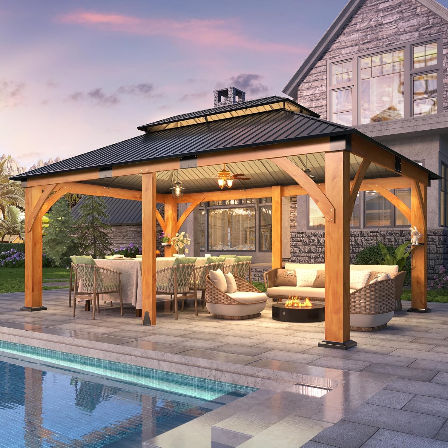 Image 1 of buy COVERONICS spruce wood gazebo