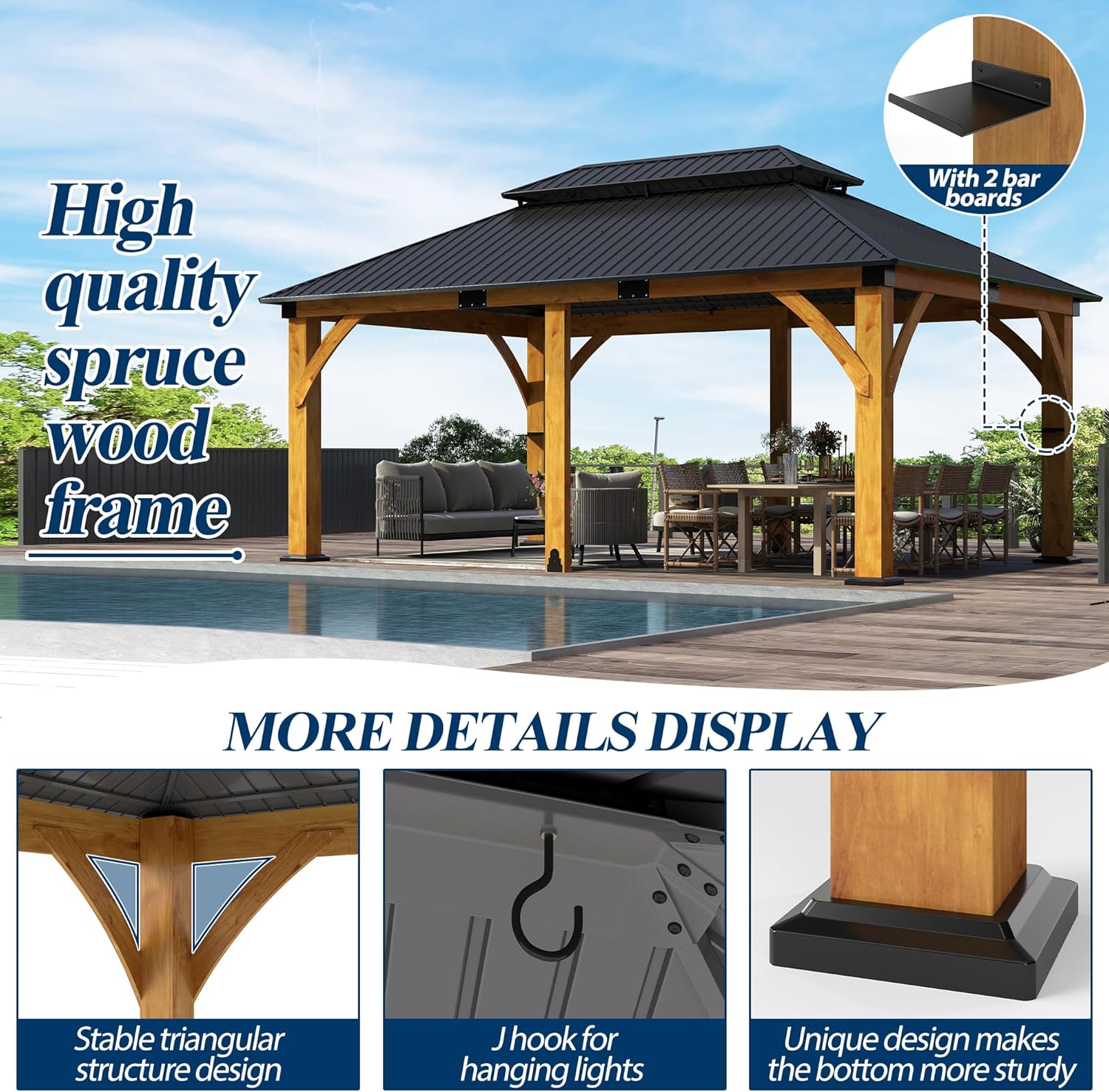 buy COVERONICS spruce wood gazebo,should I buy a wood hardtop gazebo,COVERONICS gazebo pros cons,best outdoor gazebo for backyard,wooden gazebo vs steel frame,COVERONICS gazebo worth buying performance testing and real-world results