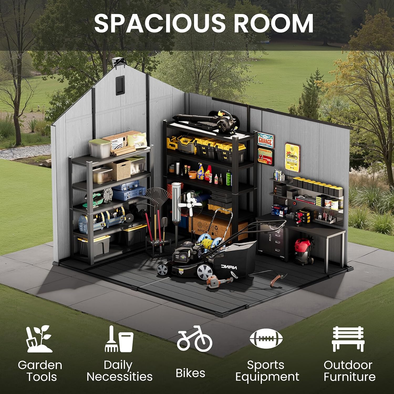 buy CRESTLIVE 8x10 resin shed,should I buy CRESTLIVE plastic shed,CRESTLIVE 8x10 vs other resin sheds,CRESTLIVE resin shed pros cons,best garden storage shed for lawn tools,CRESTLIVE outdoor shed worth buying performance testing and real-world results
