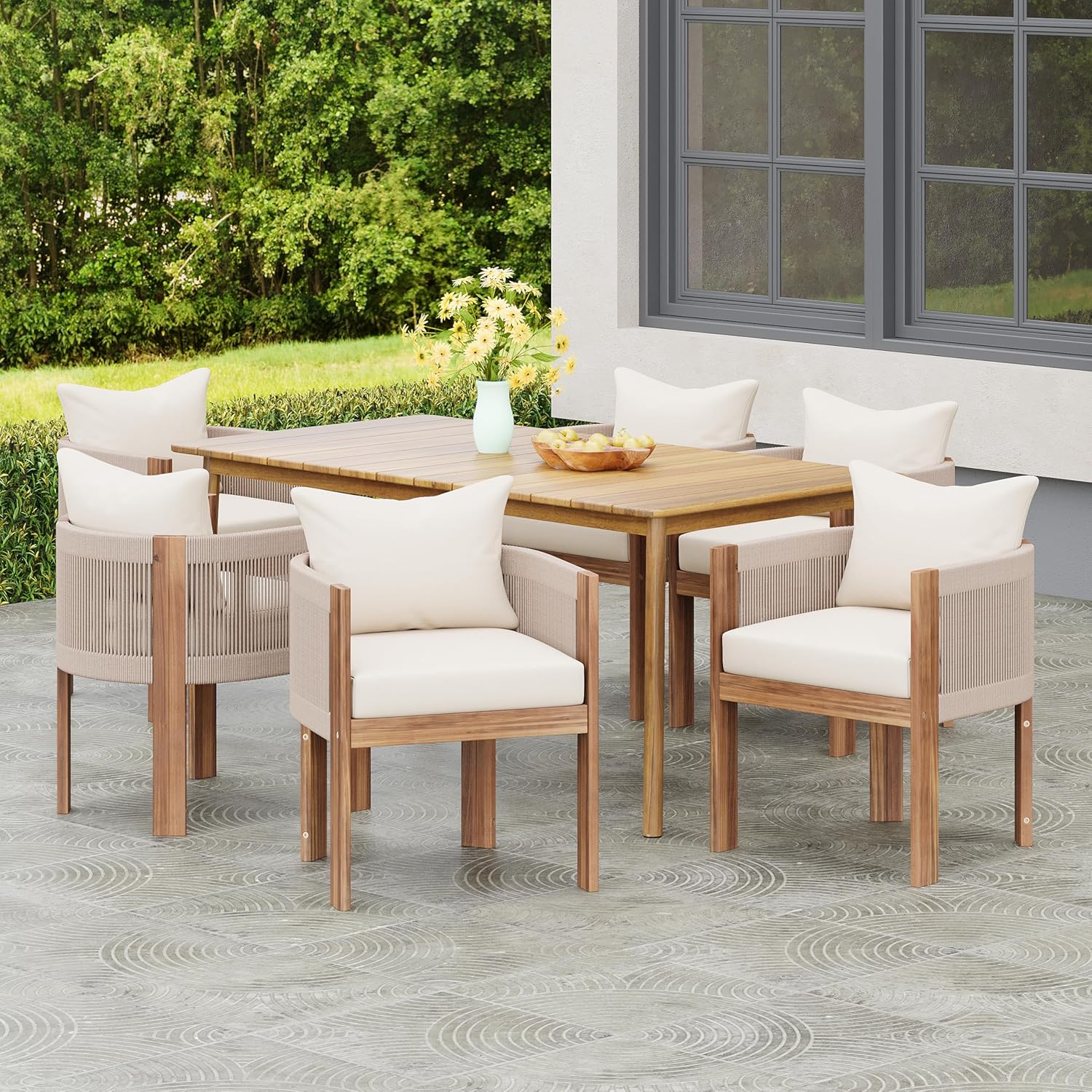 buy Christopher Knight Home patio dining set,should I buy Christopher Knight patio set,Christopher Knight Home vs other outdoor dining sets,Christopher Knight Home dining set pros cons,best acacia wood dining set for car,Christopher Knight Home worth buying unboxing and complete package contents