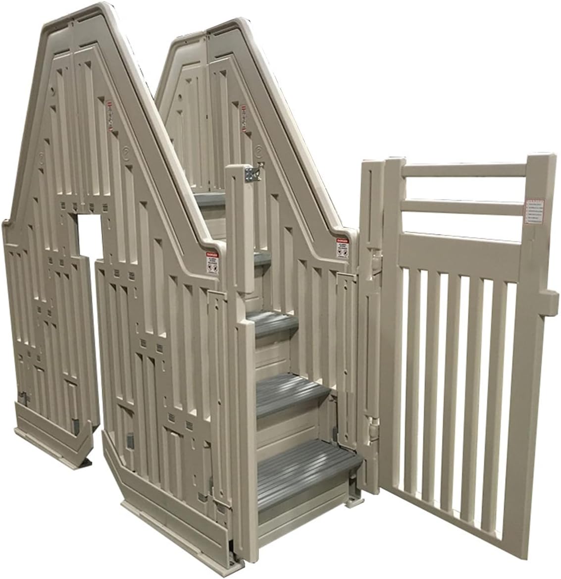 buy Confer Plastics pool entry system,best above ground pool steps,Confer Plastics pool steps pros cons,above ground pool ladder vs steps,Confer Plastics PES-DBL-X worth it,safe pool steps for family unboxing and complete package contents