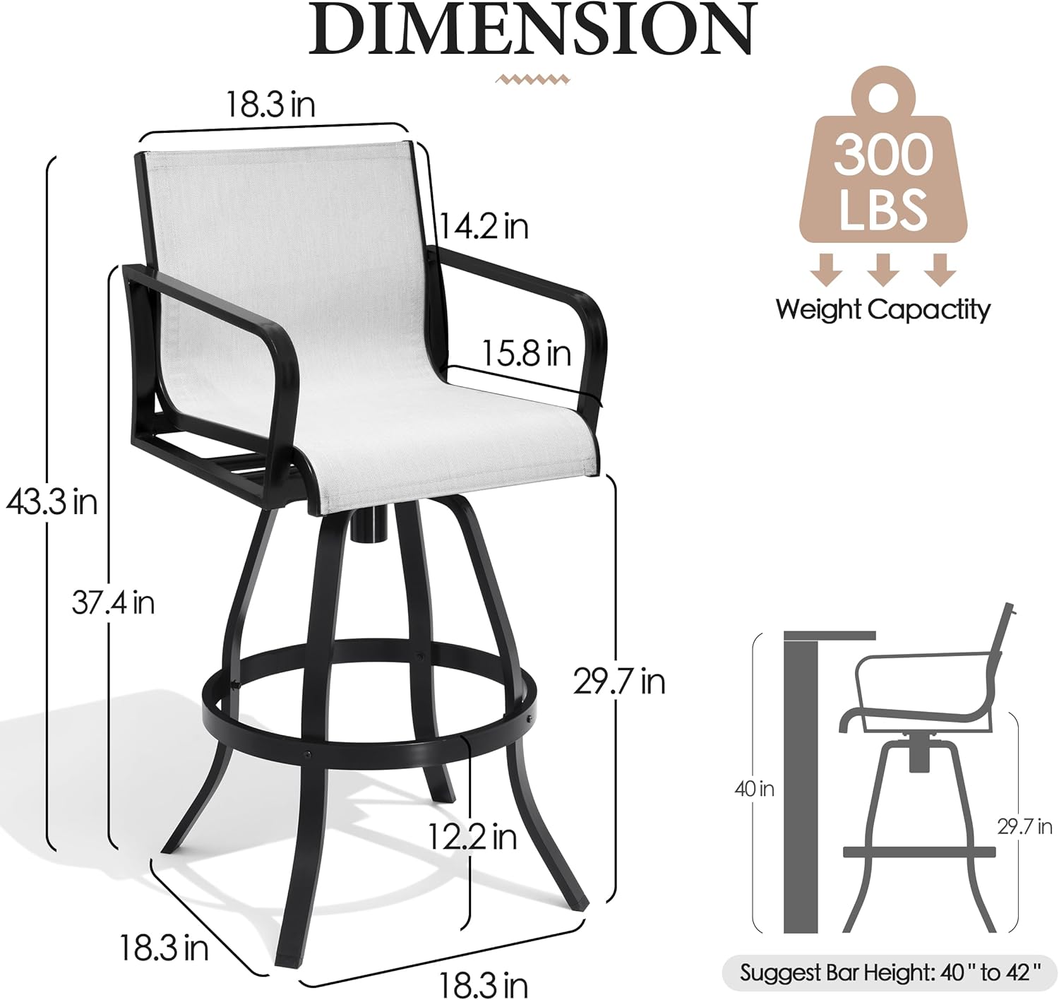 buy Crestlive Products swivel bar stools,best outdoor bar stools for patio,Crestlive swivel stool 360 degree,textilene bar stools for poolside,Crestlive vs other aluminum bar chairs,heavy duty outdoor bar stools pros cons unboxing and complete package contents