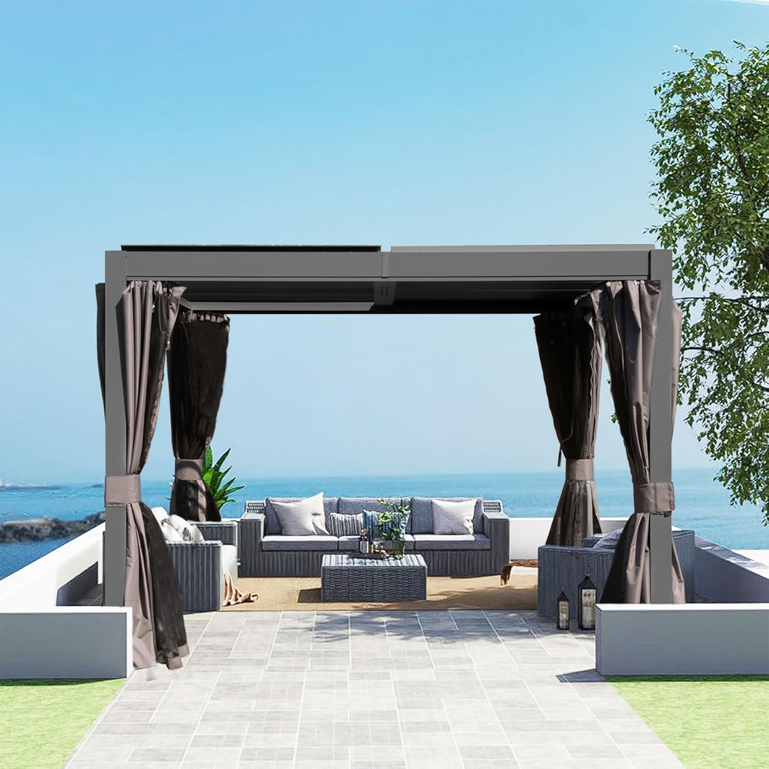 Image 1 of buy Domi 10x12 louvered pergola