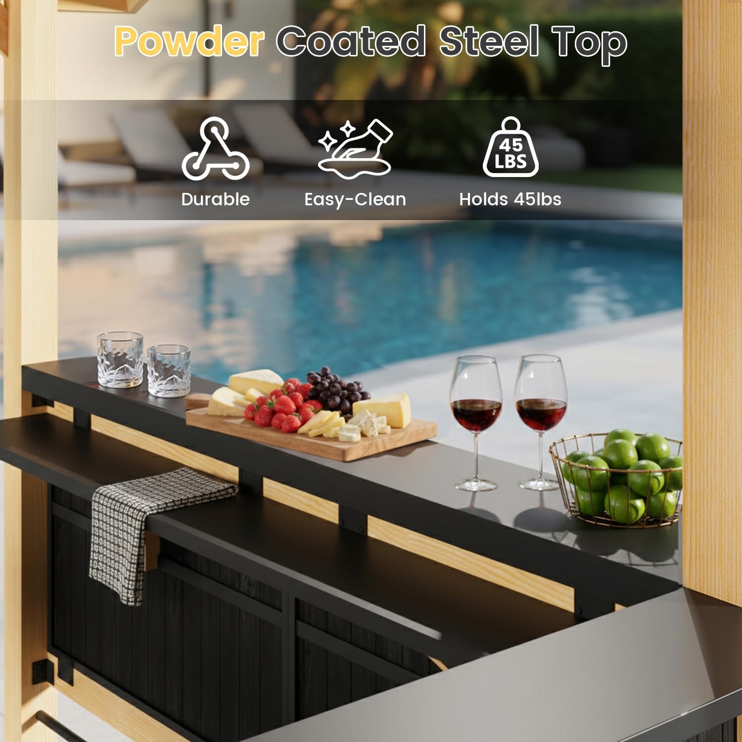 buy EROMMY outdoor gazebo bar,EROMMY gazebo bar pros cons,best outdoor gazebo bar for patio,should I buy a wooden gazebo bar,EROMMY gazebo bar vs competitors,wooden gazebo bar with power strip worth buying performance testing and real-world results