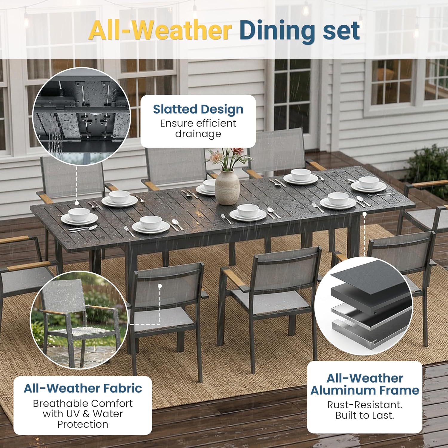 buy FansaFurn patio dining set,best aluminum patio dining set for 8 people,FansaFurn extendable table pros cons,should I buy FansaFurn outdoor dining set,FansaFurn vs other patio sets worth buying,best extendable outdoor dining set under $2000 performance testing and real-world results